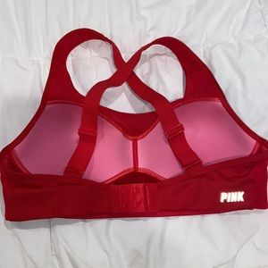 Victorias Secret Pink Sports Bra: Red